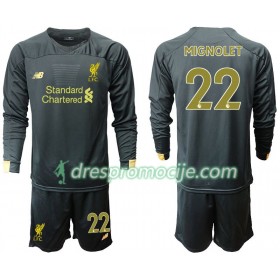 Liverpool Dres MIGNOLET 22 Golmanski Dječji Domaći 2019/20 Dugim Rukavima
